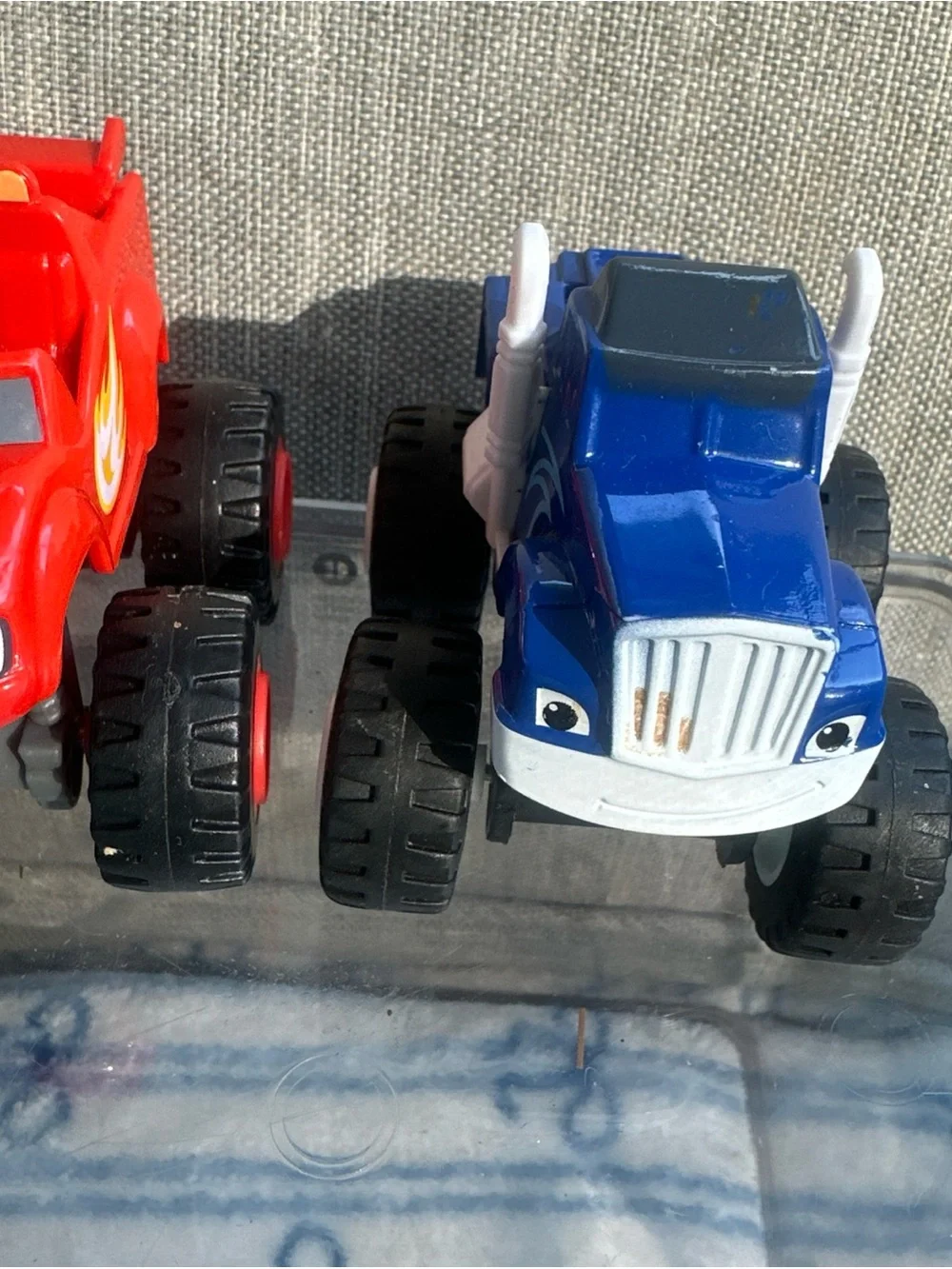 Three (3) Blaze & Monster Machines trucks